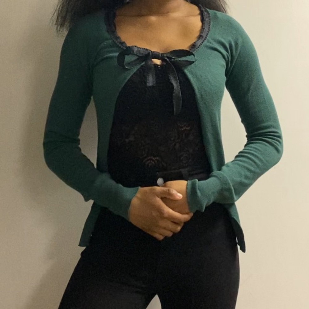 Vintage front tie cardigan